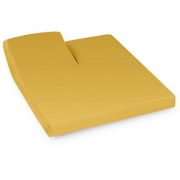 Drap housse relaxation uni 100% coton alto - tr Tête relevable uniquement 2x70x190 cm - Jaune