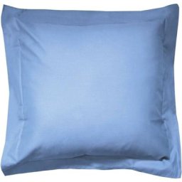 Taie d'oreiller uni 100% coton alto 65x65 cm - Bleu Belle ile