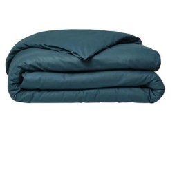 Housse de couette Today Essential - 140 x 200 cm - 1 personne - 100% Coton uni - Paon