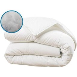Couette kokoon 200x200 cm Fibres creuses polyester - Blanc - Olympe Literie