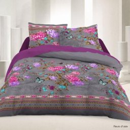 Housse de couette 2 places 220 x 240 cm Microfibres - Felurs d asie