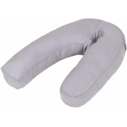 Vidaxl - Housse de coussin de grossesse en forme de j 54x43 cm Gris