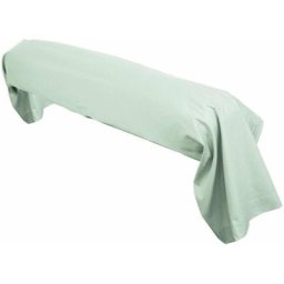 Taie de traversin uni 100% coton ALTO 185x43 cm - Vert Fleur d'amandier