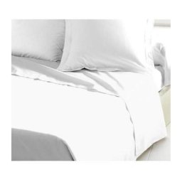 Drap Plat 100% coton 180x290 cm blanc - Lovely Home