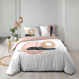 Parure de lit 3 Pièces en coton Novaline - Multicolore - 240 x 220 cm - Livraison gratuite