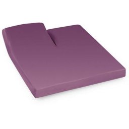 Drap housse relaxation uni 100% coton alto - tr Tête relevable uniquement 2x70x190 cm - Violet