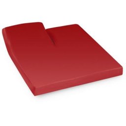 Drap housse relaxation uni 100% coton ALTO - TR Tête relevable uniquement 2x70x190 cm - Rouge