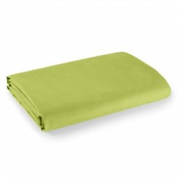 Drap plat 100% coton / 57 fils/cm - anis - 180 x 290 cm pour lit 1 place - Anis