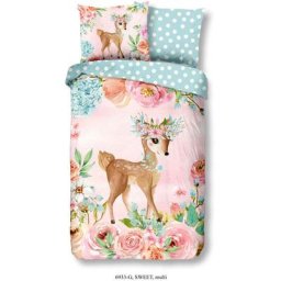 Housse de couette pour enfants Sweet 140x200/220 cm Good Morning Multicolore