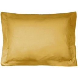 Taie d'oreiller uni 100% coton alto 40x60 cm - Jaune Bourdon