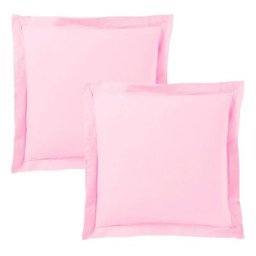 Univers Decor - Lot de 2 taies d'oreiller 63 x 63 cm / 100% coton 57 fils/cm² - Pétale - Pétale