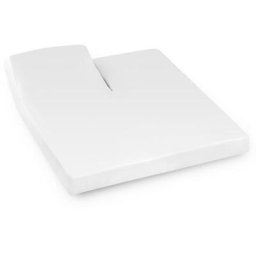 Drap housse relaxation uni 100% coton alto - tr Tête relevable uniquement 2x70x190 cm - Blanc