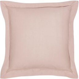 Taie d'oreiller carrée 100% coton 63 x 63 cm essential - rose rose des sables