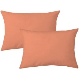 Taie d'oreiller lago polyester microfibre 50x70 cm - Rouge Terracotta