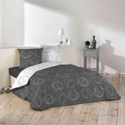Parure de lit Bullybi 240x220 cm - Gris