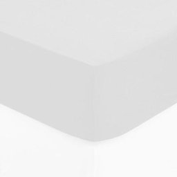 Drap-housse en coton - blanc - bonnet H30cm - 140x190 cm Atmosphera créateur d'intérieur - Blanc