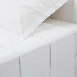 Drap Plat 2 Pièces Blanc 240 x 290 Atmosphera créateur d'intérieur - Blanc