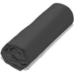 Drap housse lago polyester microfibre Bonnet de 23 cm 90x190 cm - Noir