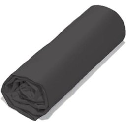 Drap housse lago polyester microfibre Bonnet de 28 cm 140x190 cm - Noir