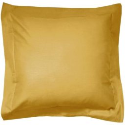 Taie d'oreiller uni 100% coton alto 65x65 cm - Jaune Bourdon