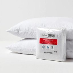 Lot de 2 protège oreillers en polycoton 50 x 75 cm - Blanc - Homescapes