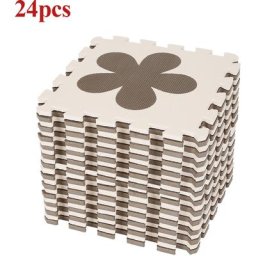 Haloyo - 24 Dalles Mousse Doux Tapis pour Enfants Bébé Puzzle Tapis en Mousse eva Activité Tapis de