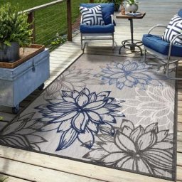 Jadorel - 140x200 - Tapis exterieur 140x200 chicheko Gris oeko tex idéal pour l'Open Space - Gris