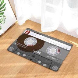 Mallomne - Vintage Cassette Tape Paillasson Intérieur Porte Antidérapante Tapis De Sol Tapis Tapis