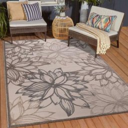Jadorel - 140x200 - Tapis exterieur 140x200 chicheko Crème oeko tex idéal pour l'Open Space - Crème