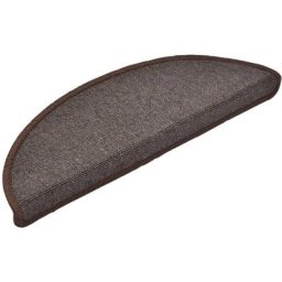 Vidaxl - Tapis d'escalier 15 pcs Marron café 65 x 24 x 4 cm Café