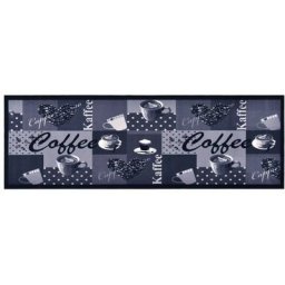 Tapis de sol de cuisine lavable Bleu café 45x150 cm vidaXL - coffee blue