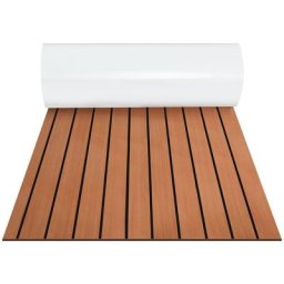 Randaco - Tapis de sol tapis de pont tapis anti-dérapant teck mousse eva Marron 240x60cm - Marron