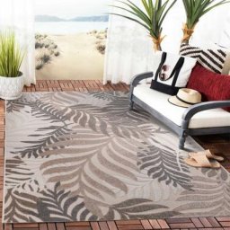 Jadorel - 140x200 - Tapis exterieur 140x200 chichek Crème oeko tex idéal pour l'Open Space - Crème