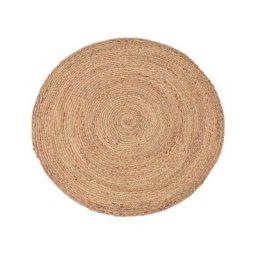 Linghhang - Tapis Tapis de sol en jute rond osier Roseau d'eau rond diamètre 40cm
