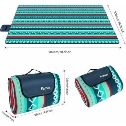 Couverture de Pique-nique Portable Imperméable 200 x 200 cm,Tapis Sable de Plage,Tapis de Plage