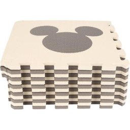 Bathrins - 12pcs Couleur Café Bébé Mignon Mousse eva Puzzle Tapis Ramper Jouet Jeux