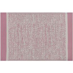 Tapis Extérieur et Intérieur Polyvalent Rose et Blanc en Polypropylène pour Salon ou Terrasse