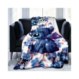 Cartoon Stitch Couverture Mode Cartoon Monster Flanelle Moelleux Polaire Couverture Enfants Et