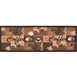 Vidaxl - Tapis de sol de cuisine lavable Marron café 45x150 cm coffee brown