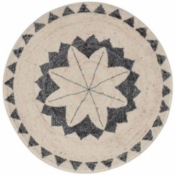 Vercai Rugs - Collection Cashmere - Tapis Rond à Poils Longs - Carpet pour Salon - Polyester
