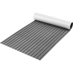 Faux Teck Pont en eva Mousse de Bateau 240 x 90 cm, épais 6 mm Tapis de Sol Marine Auto-Adhésif