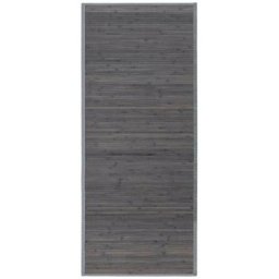 Tapis bambou latte naturelle 75x175cm Gris - Gris