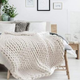 8 cm d'épaisseur ligne sieste couverture laine tricotée fini couverture épaisse tissée à la main