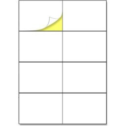 8 étiquettes par feuille, 50 feuilles,Étiquettes Autocollantes Blanc