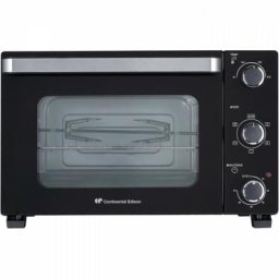 CONTINENTAL EDISON CEMF28B2 - Minifour électrique 28L noir - 1500W - Rotissoire, Convection