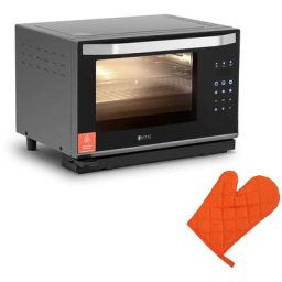 Royal Catering - Four Mixte à Vapeur Compact 25L 2100 w 40-220 °c Minuterie Noir - Noir