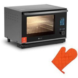 Royal Catering - Four Mixte à Vapeur Compact 25L 2100 w 40-220 °c Minuterie Argent - Argent