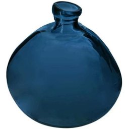 Vase rond verre recyclé orage D33 Atmosphera créateur d'intérieur - Bleu
