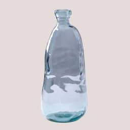 Vase en verre recyclé 50 cm Boyte Sklum Bleu Celeste