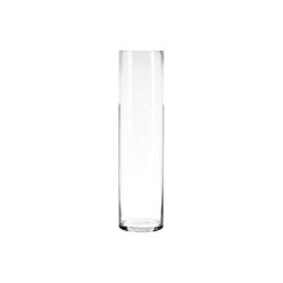 Vase cylindrique en verre - Transparent - h 60 cm - Livraison gratuite - Transparent